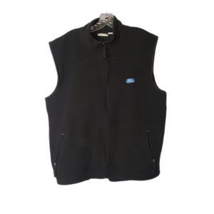 Vintage FORD Black Polar Fleece Vest Size XXL